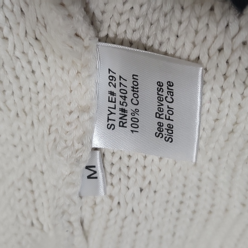 Cabi 297 M Cream "Socialite" Knit Open Front Cardigan Sweater jacket - Picture 9 of 14